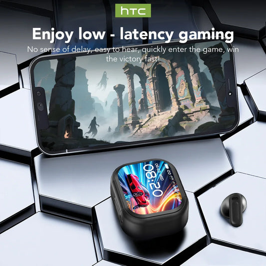 【HTC NE20】auriculares Bluetooth V6.0 con traductor AI, auriculares OWS con pantalla táctil LCD, auriculares inalámbricos deportivos con sonido estéreo HD de larga duración