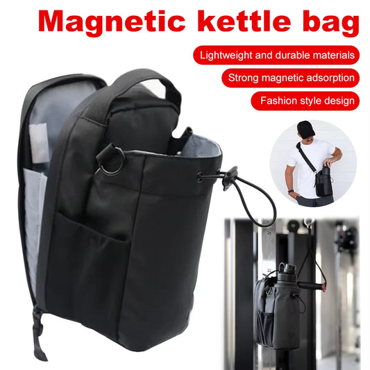 Magnetic Gym Portable Bag Large Capacity with Phone Pocket , bottle pocket and Accessories Organizer