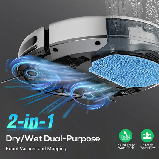 Robot Vacuum Cleaner and Mop Combo with WIFI / Alexa for Pet Hair and Hard Floor