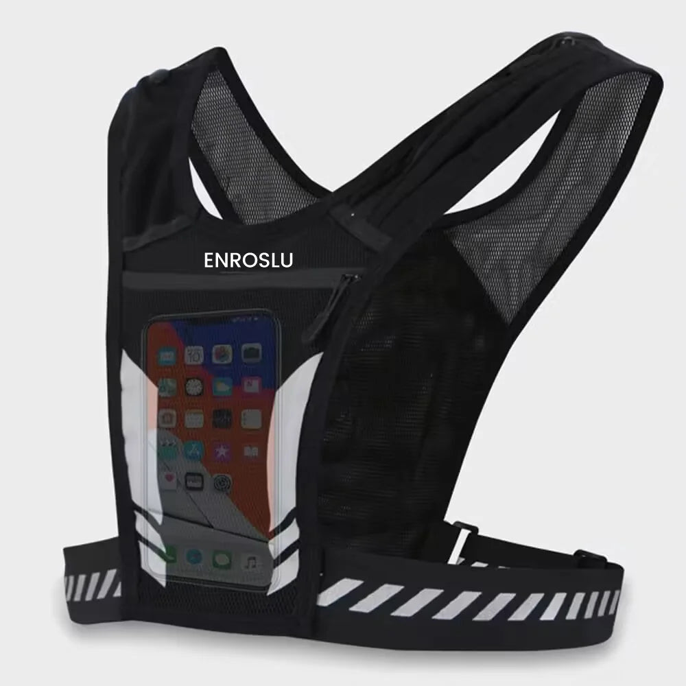 📱 Reflective Running Vest Phone Holder – Train Smart, Move Freely!