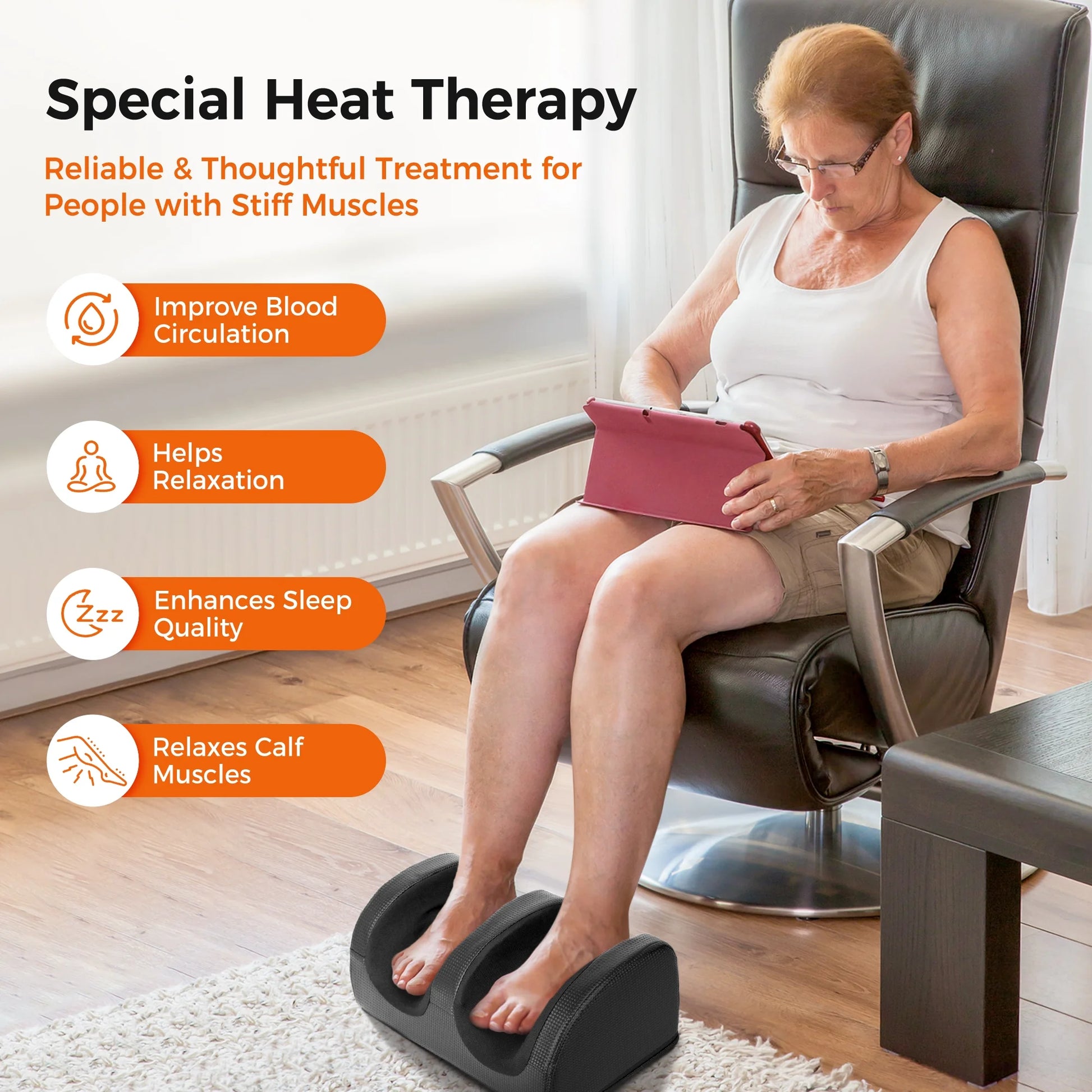 ✨Shiatsu Foot Massager, Foot Spa with Heat 