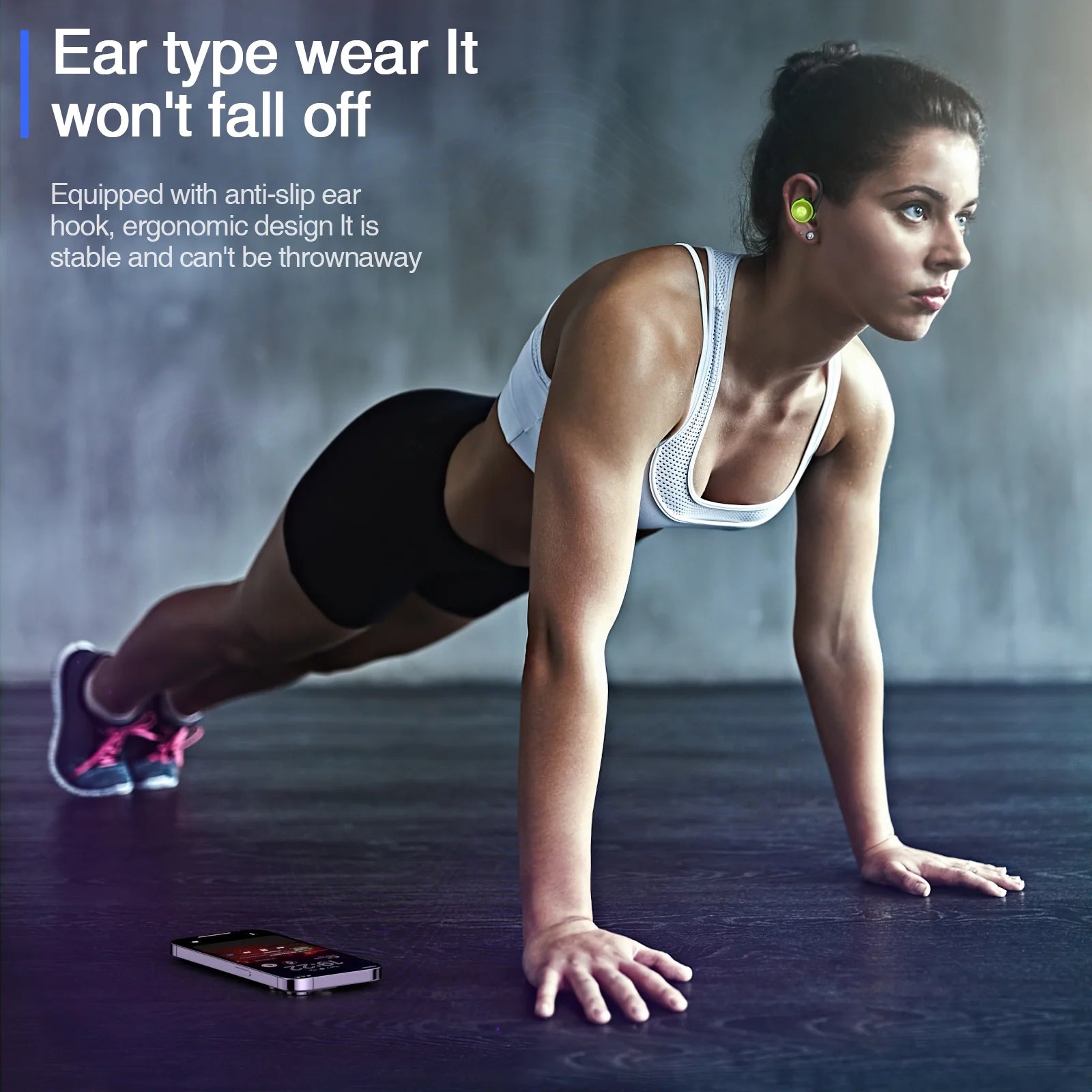 Wireless Earbuds, Bluetooth 5.3 Headphones 48H Playtime with 500Mah Charging Case, Green