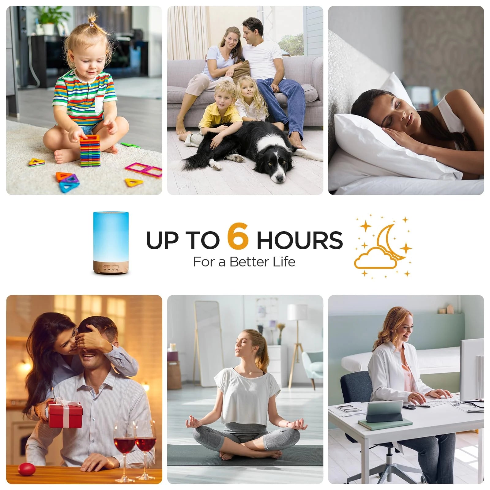 Mini Night Light Essential Oil Diffuser – 3-in-1 Aromatherapy Humidifier with 7 Colors & Timer (150ml)