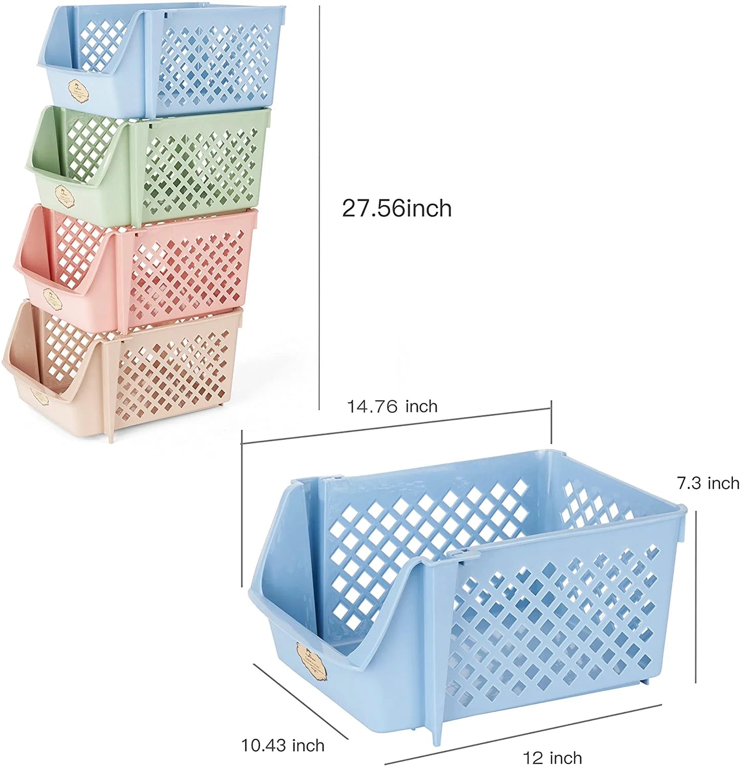 Simplify. Organize. Transform with our Storage Bins Set - 4 units 