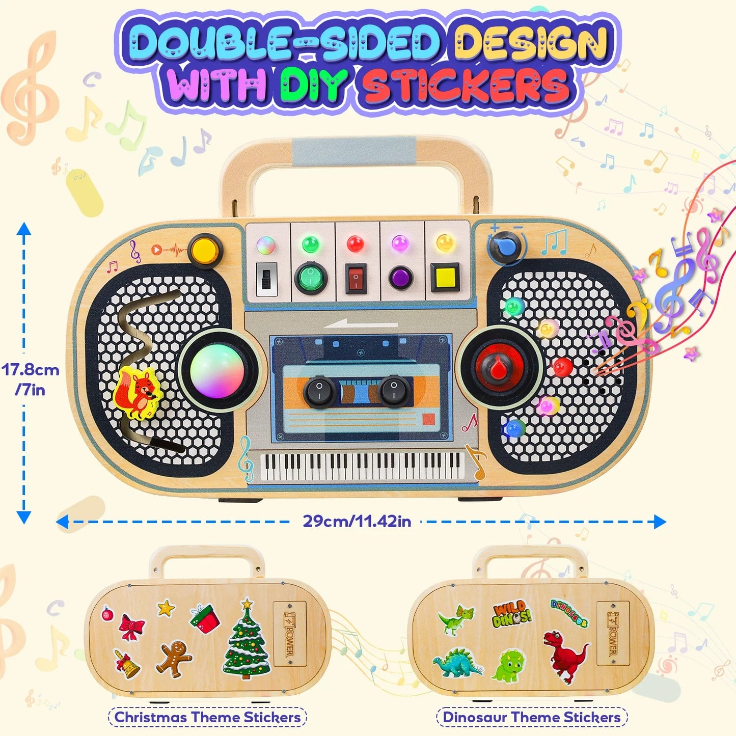 Montessori Wooden Busy Board 