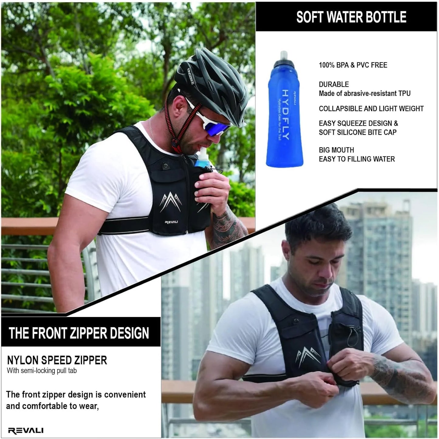 🏃‍♂️ Reflective Running Vest – Be Seen, Be Safe, Stay Hydrated