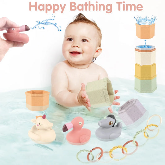 🧩 5-in-1 Montessori Baby Toy Set – Fun, Learning & Development in One!