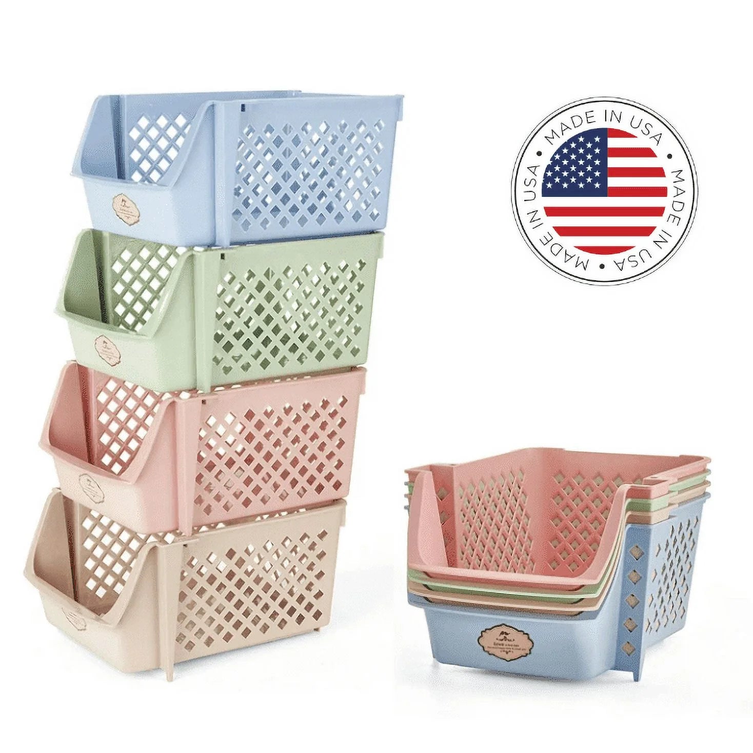 Simplify. Organize. Transform with our Storage Bins Set - 4 units 