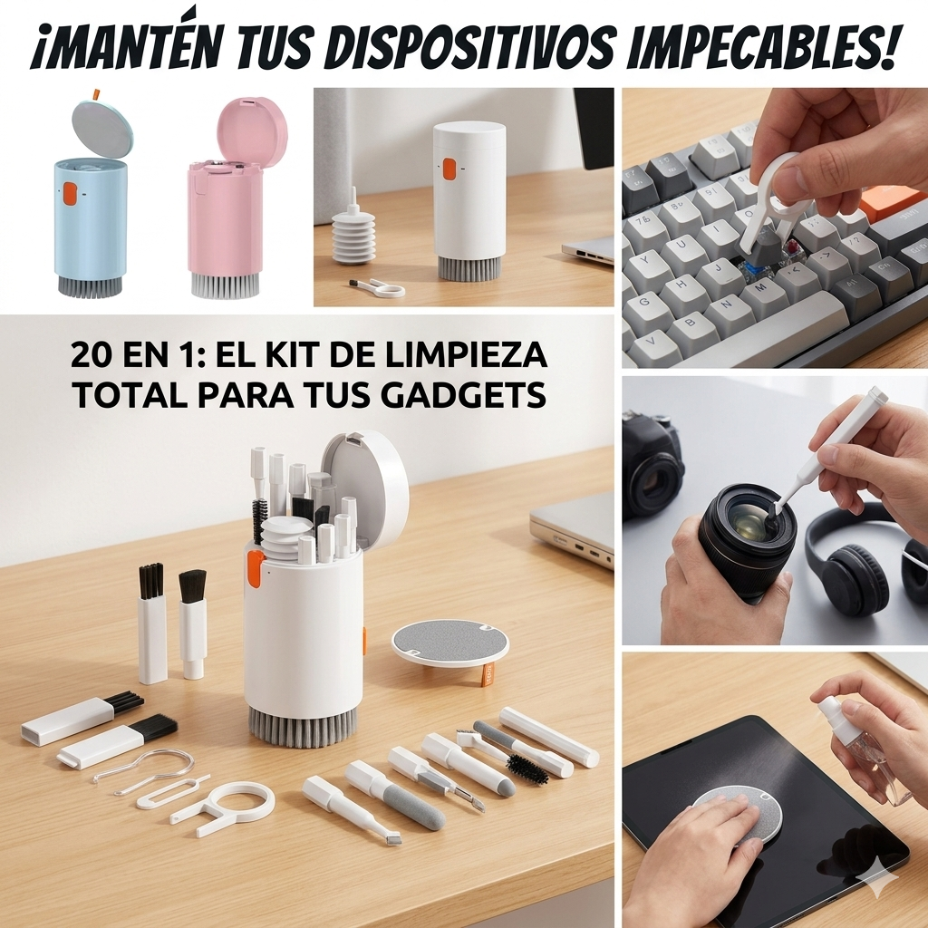 it limpieza multiusos 20 en 1 para teclados, pantallas y gadgets | HousyBox