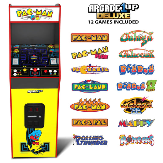 👾 PAC-MAN Deluxe Arcade Cabinet – Revive the Classic Arcade Era!