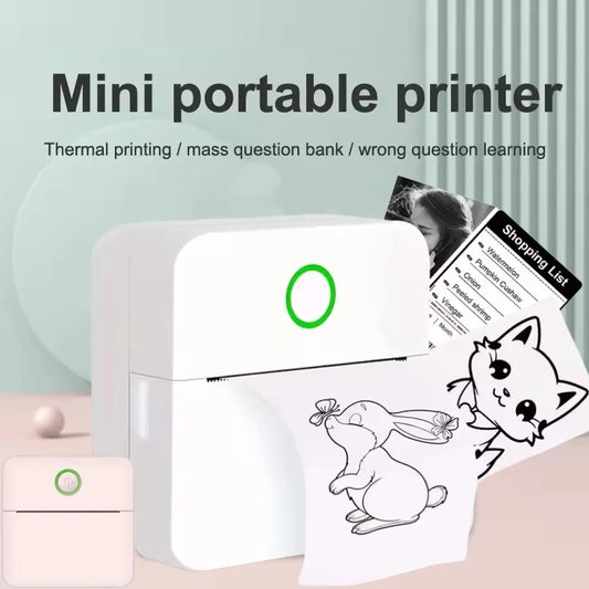 Mini impresora portátil de pegatinas sin tinta, impresora  térmica y portátil, para notas, dibujos y etiquetas