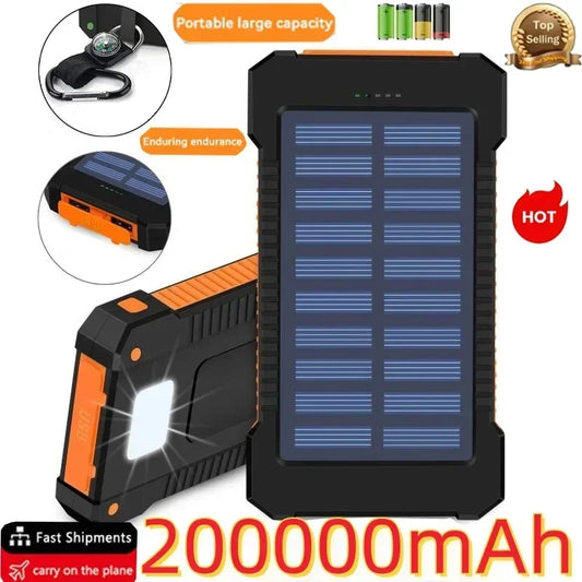 Batería Externa Solar 50000-200000mAh - Powerbank Carga Rápida