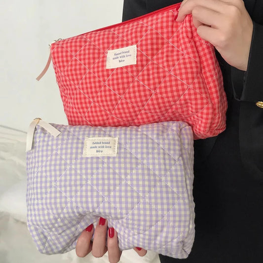 Bolsa de Maquillaje Algodón - Neceser Gran Capacidad 3 Tamaños