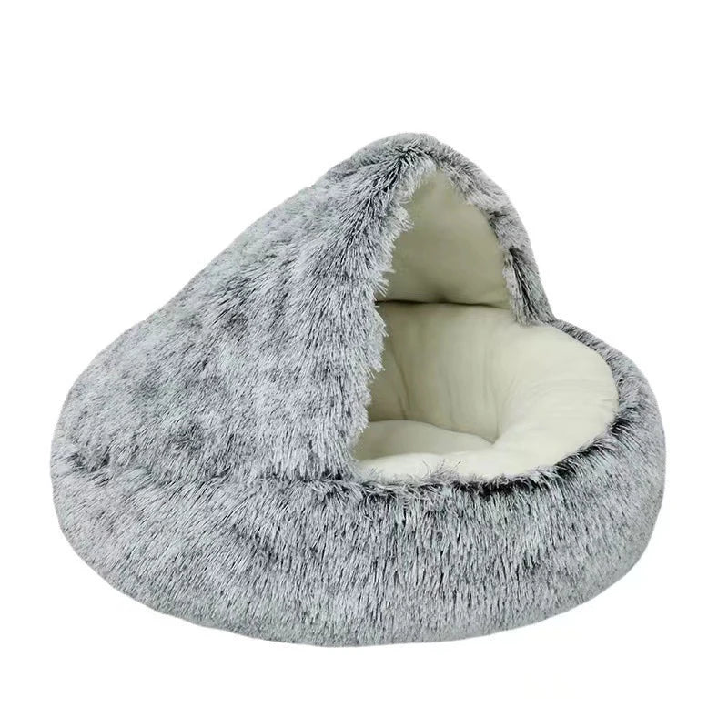 Cama redonda suave de felpa para gato y perro | HousyBox