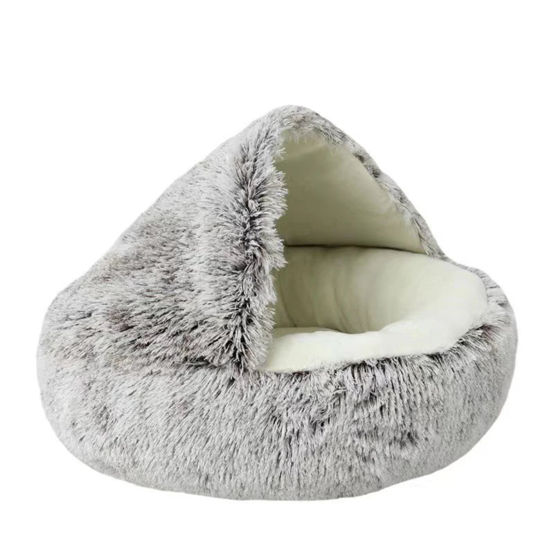 Cama redonda suave de felpa para gato y perro | HousyBox