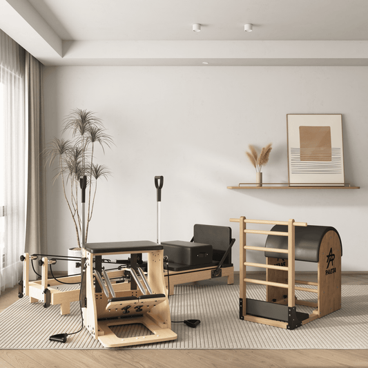 🧘‍♀️ Syedee Wooden Pilates Reformer & Chair Combo – Studio Performance at Home