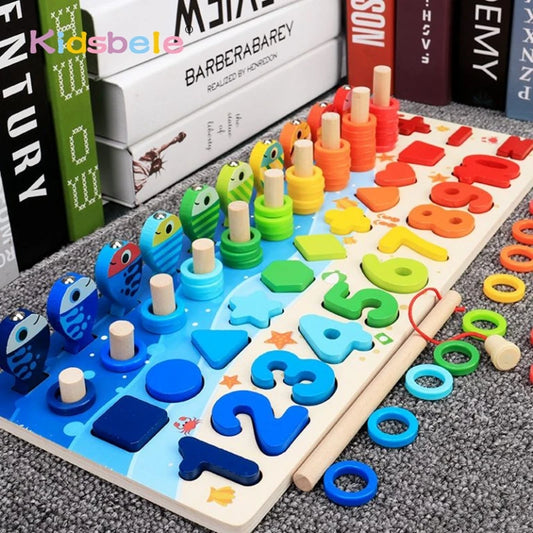 Juguetes de matemáticas Montessori educativos de madera para niños | HousyBox