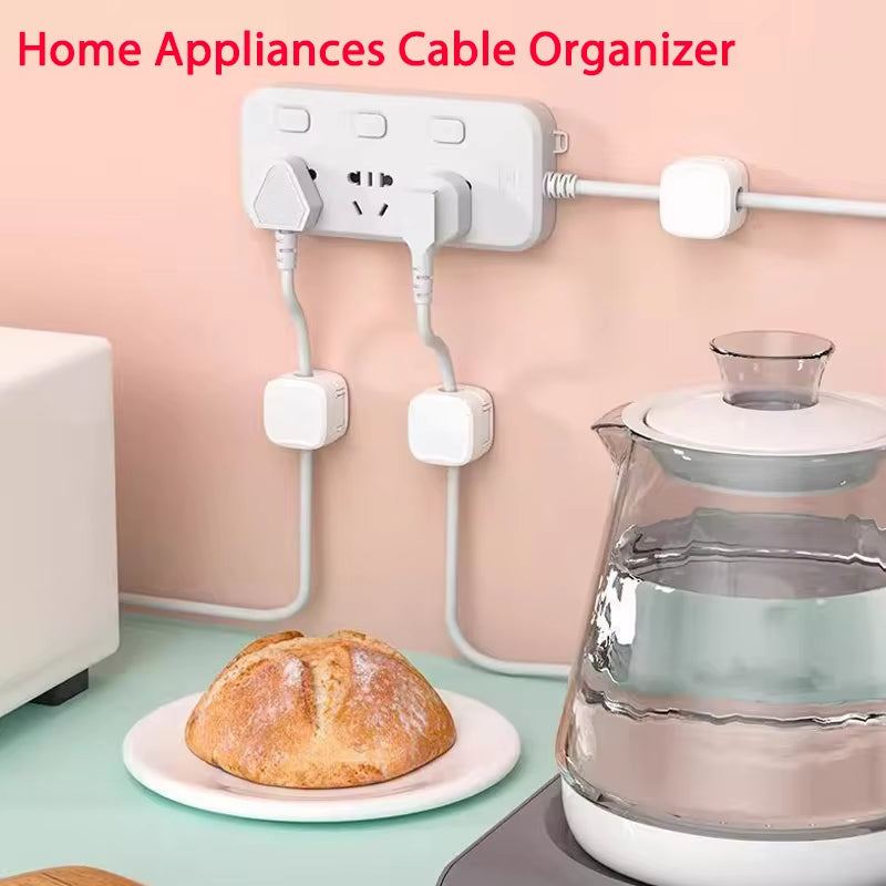 Magnetic Cable Organizer Clip - Adhesive Cable Holder for Desk & Home