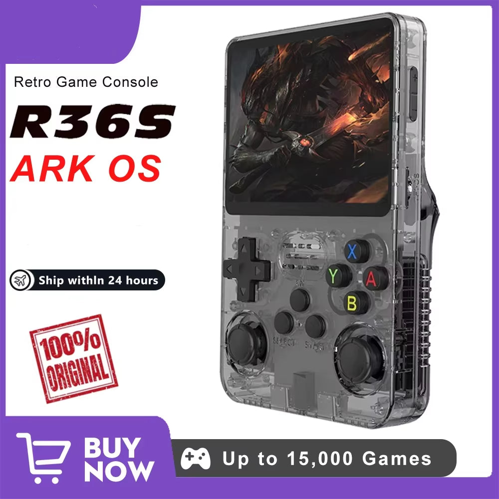 Retro Game Console Handheld Video Arkos 2.0 System 3.5 Inch Single Card Portable Pocket Video Player 64GB 128GB 20000 Games