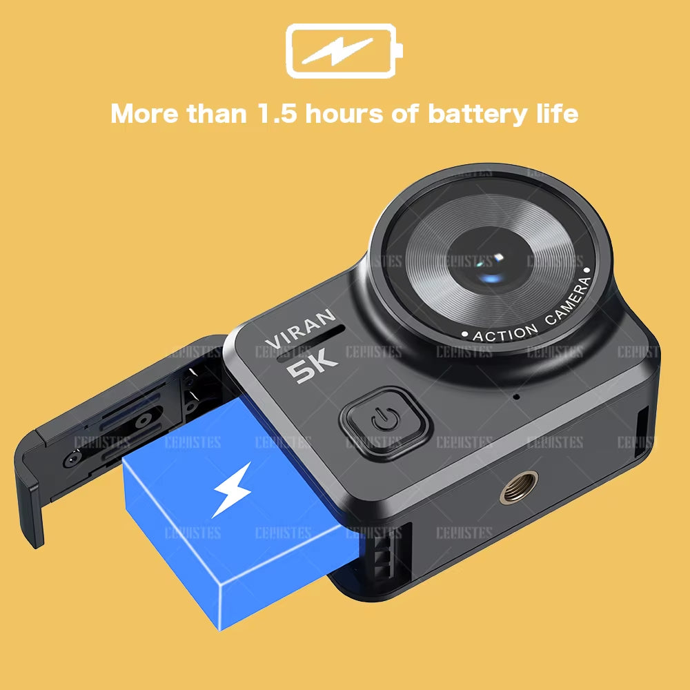 Action Camera 4K Bicycle Camera Electronic Stabilizer Action Cam Wifi 5K Sport Camera Helmet Video Recording Cameras for Go Pro